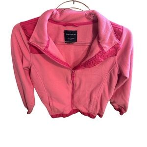 Girls Nautica Pink Fleece Jacket